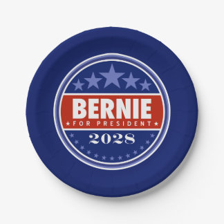 Bernie Sanders for President 2028 Paper Plate