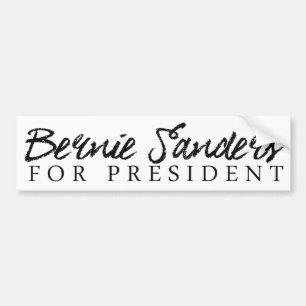 Bernie Sanders For President Autograph Bumper -.pn Sticker