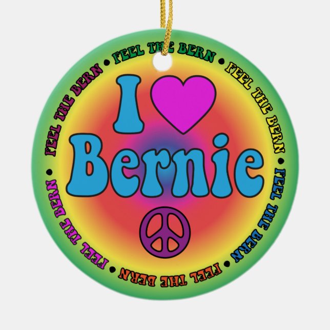 Bernie Sanders for President Ceramic Ornament (Front)