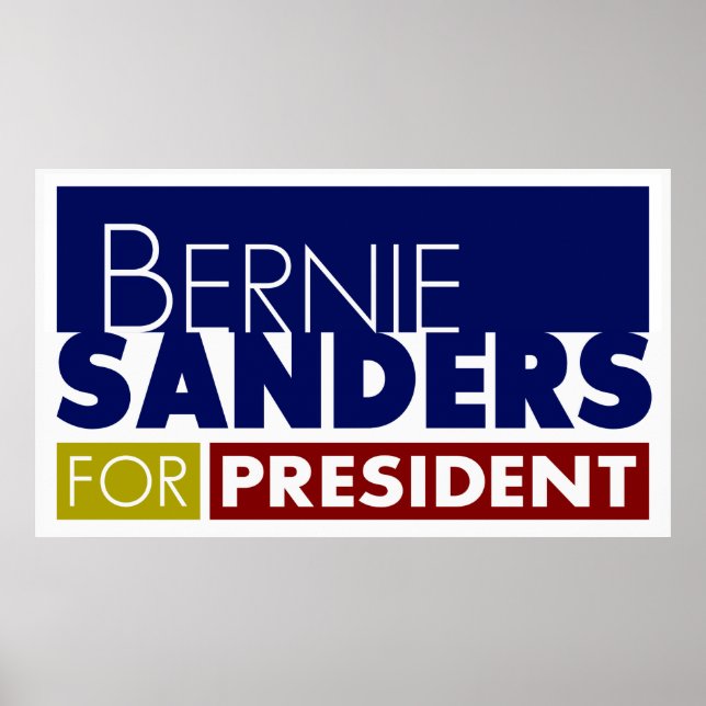 Bernie Sanders for President Poster V1 (Front)