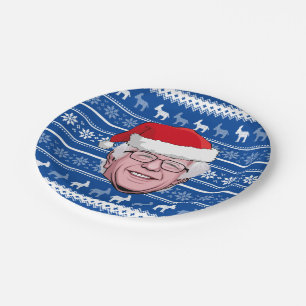 BERNIE SANDERS Hannukah Paper Plate