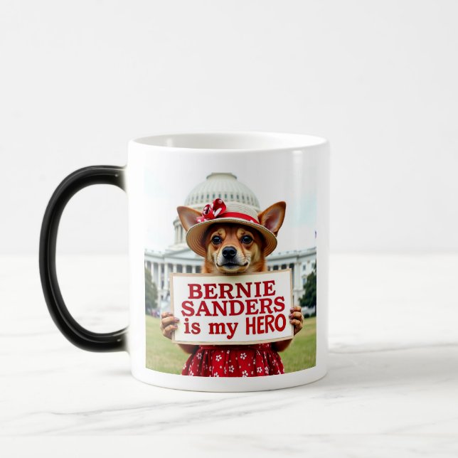 Bernie Sanders Is My Hero  Magic Mug (Left)