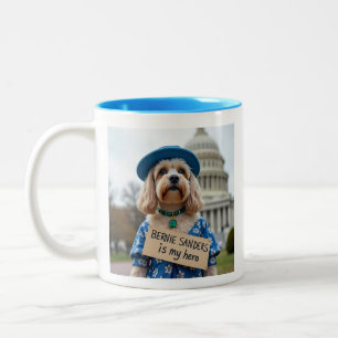 Bernie Sanders Is My Hero  Two-Tone Coffee Mug