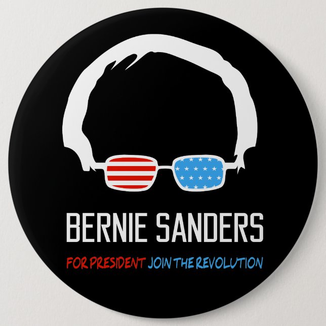 Bernie Sanders - Join The Revolution 6 Inch Round Button (Front)