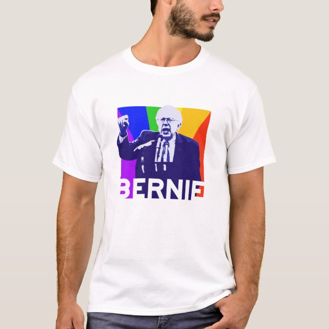 Bernie Sanders LGBT Support T-Shirt (Front)