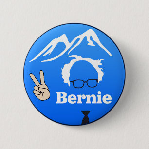 Bernie Sanders - Mountains 2 Inch Round Button