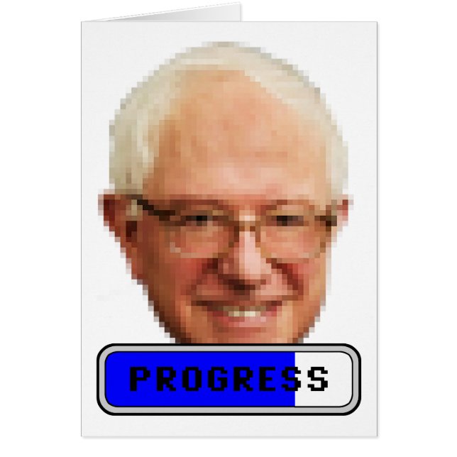 Bernie Sanders Pixelated - PROGRÈS (Devant)