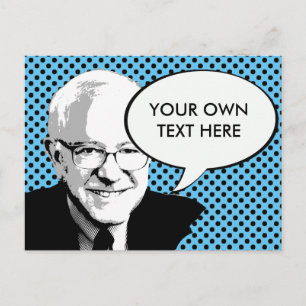 BERNIE SANDERS POP ART POSTCARD
