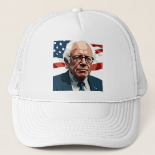 Bernie Sanders Portrait Trucker Hat