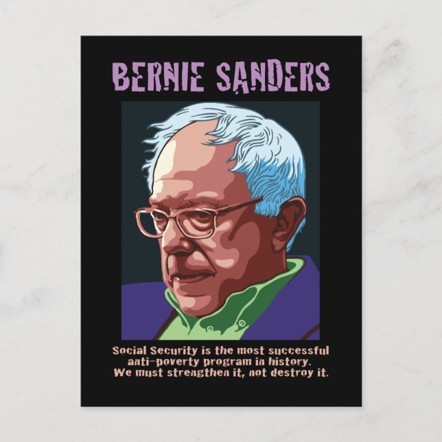 Bernie Sanders Postcard (Front)