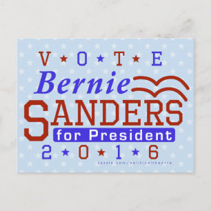 Bernie Sanders President 2016 Election Democrat Postcard