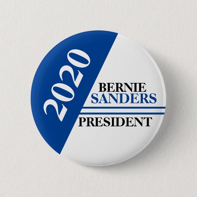 Bernie Sanders President 2020 2 Inch Round Button (Front)