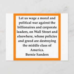Bernie Sanders quote Postcard