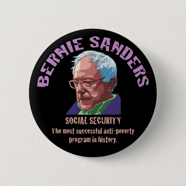 Bernie Sanders SSI 2 Inch Round Button (Front)