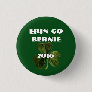 Bernie Sanders St. Patrick's Day Button