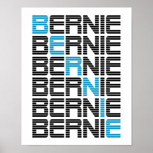 BERNIE sanders textStacks Poster