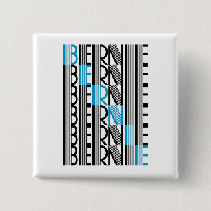 BERNIE sanders textual 2 Inch Square Button