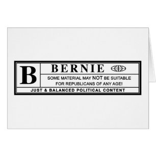 Bernie Sanders Warning Label