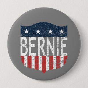 BERNIE stars and stripes 4 Inch Round Button