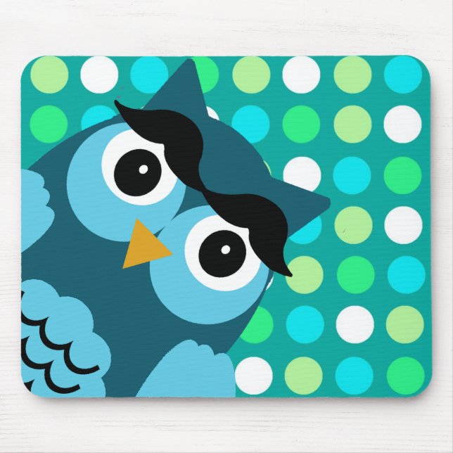 Bernie the Owl Mouse Pad (Front)
