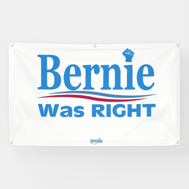 Bernie was right banner (Horizontal)