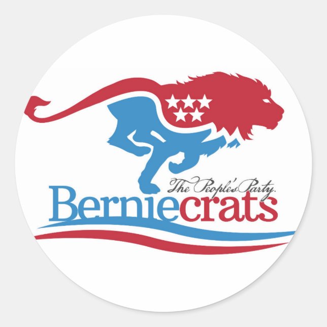 Berniecrats - Logo Stickers (Front)