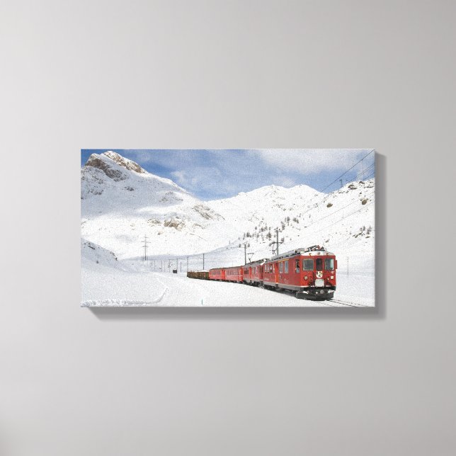 Bernina Railway Canvas Print (Front)