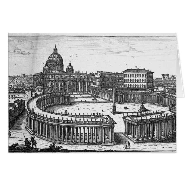 Bernini's original plan for St. Peter's Square (Front Horizontal)