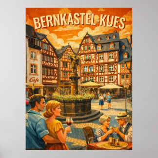 Bernkastel-Kues Voyage Art déco vintage