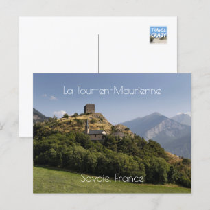Berolds Tower, La Tour-en-Maurienne, France Postcard