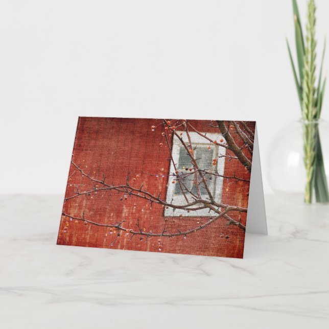 Berries and Barn, Birthday Card (Front)