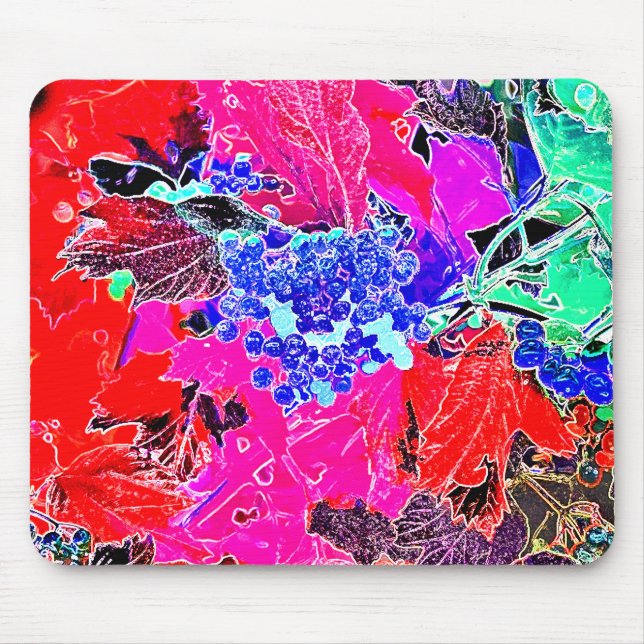 BERRIES AND LEAVES MOUSE PAD (Front)