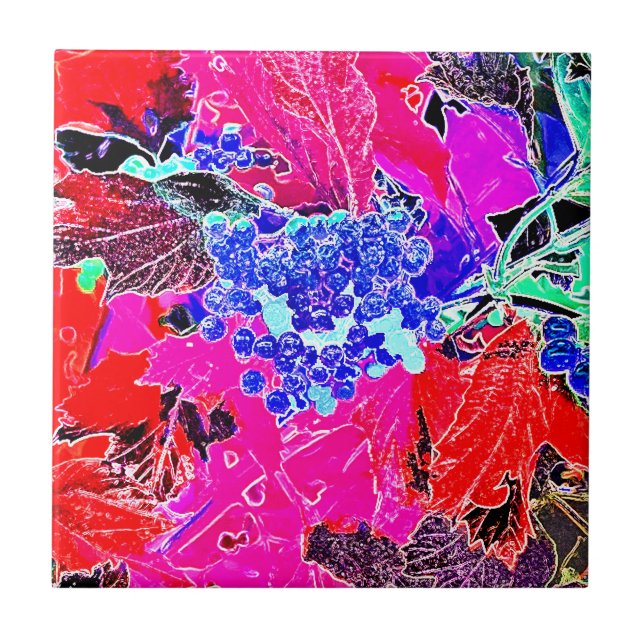 BERRIES AND LEAVES TILE (Front)