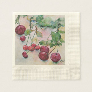 Berries. Cherries Napkin