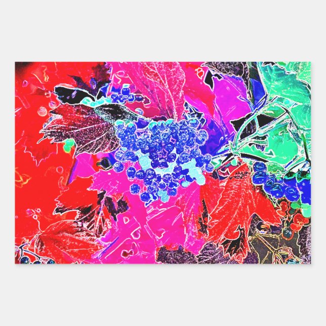 BERRIES ET FEUILLES (Devant)