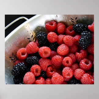 Berries in Colander 03 Poster