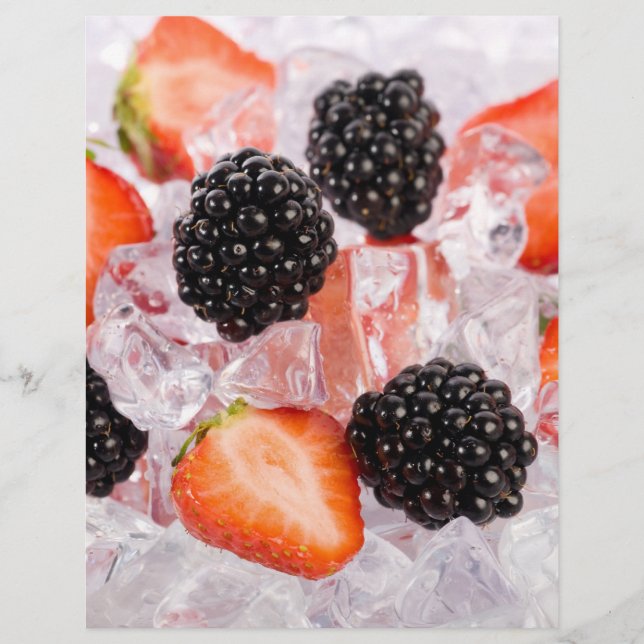 Berries in ice flyer (Front)