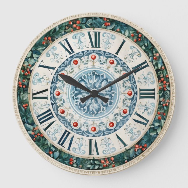 Berries Large Clock (Front)