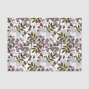 Berries, Leaves and Branches Foliage  Tissue Paper