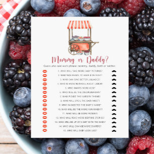 Berries - mommy or daddy baby shower game