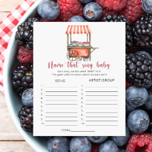 Berries on a cart - Name that Baby Song