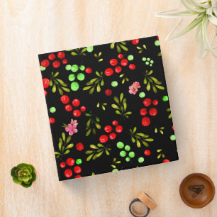 Berries Pattern Binder