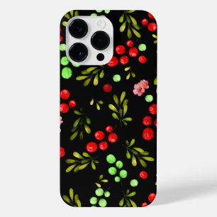 Berries Pattern iPhone 14 Pro Max Case
