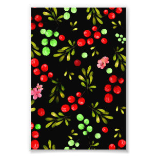 Berries Pattern Photo Print