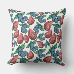 Berries Pattern throw pillows