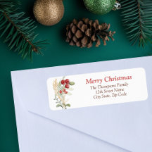 Berries rouges Vert Élégant Noël