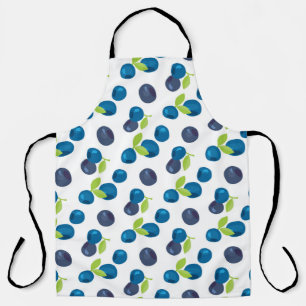 Berries Vintage Blueberry Bilberry Illustration Apron
