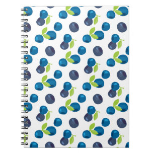 Berries Vintage Blueberry Bilberry Illustration Notebook