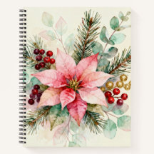 Berries Watercolor Floral Notebook