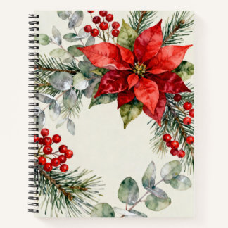 Berries Watercolor Floral Notebook